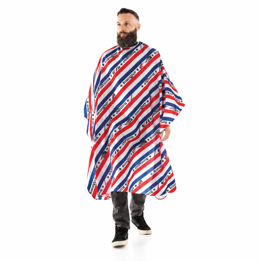 XanitaliaPro The Barber Long Island Capa de Corte 145 x 155 cm