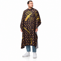 XanitaliaPro The Barber Black London XL Capa de Corte 128 x 150 cm