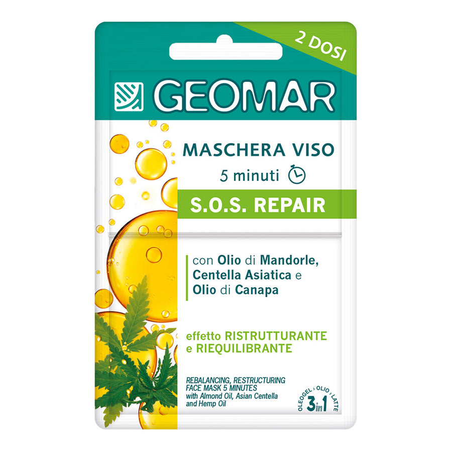 Geomar Máscara Facial SOS Repair 2x7,5ml